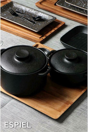 Espiel Wooden Serving Platter with Handle 47x21x1.5cm 2pcs