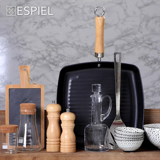 Espiel Πλατώ Σερβιρίσματος με Χειρολαβή από Πέτρα 43.5x15x1εκ.