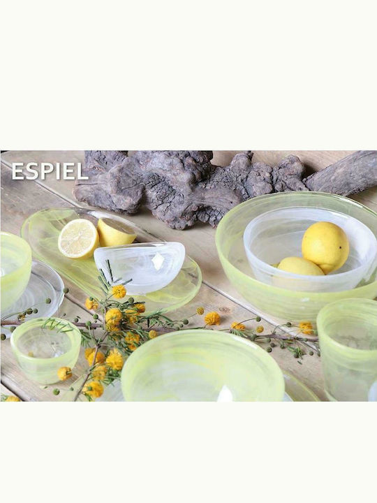 Espiel Atlas Салатна купа Стъклен Жълт 29x29см 1бр