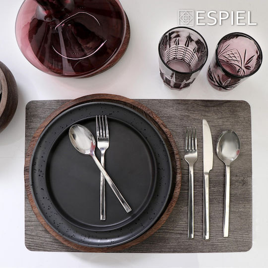 Espiel Divine Fruit Spoon Set Stainless Steel Silver 18.2cm 6 Pieces
