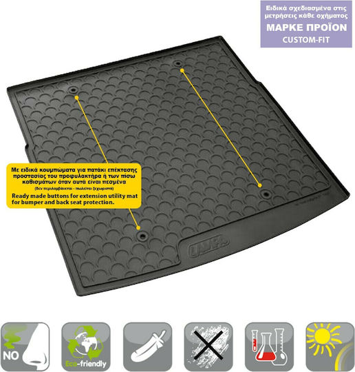 Lampa Trunk Mat Tray Type for Volkswagen T-Cross 2019+ Black