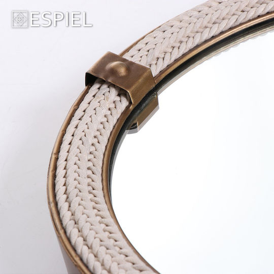 Espiel Като Огледало за Стена с Златист Дърво Рамка 80x35.5см 1бр