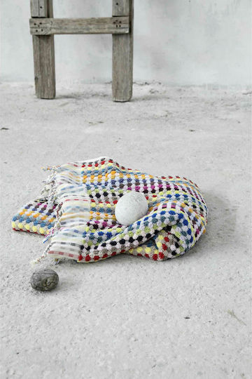 Nima Bubble Cotton Pareo with Fringes 170x90cm