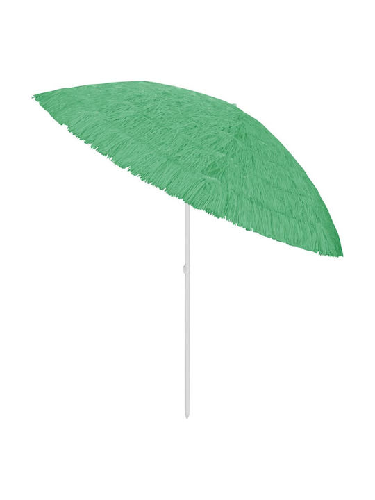 Aluminum Floor Parasol Green with Base 3x