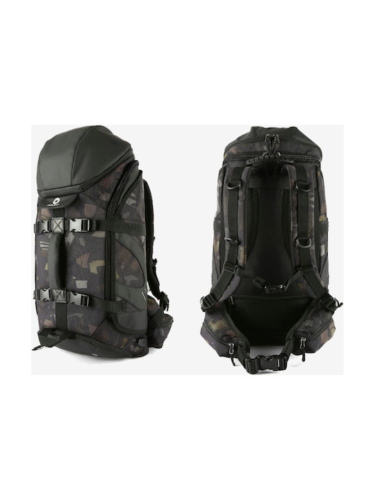 Ozuko 9008 Men's Fabric Backpack Waterproof with USB Port Black 40lt
