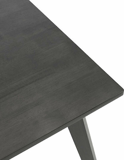 Benson Τραπέζι Κουζίνας Ξύλινο Γκρι 120x75x75εκ.