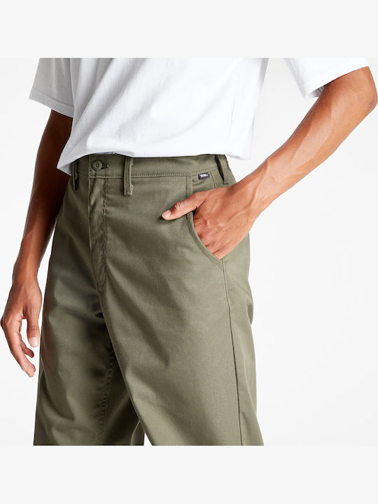Authentic Trousers Chino Elastic in Loose Fit Grape Leaf