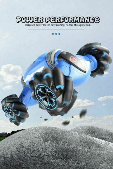Double Vehicle Twisted Climbing Remote Controlled Car Stunt Blue