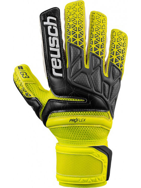 Reusch Prisma Prime G3 Negative Cut Finger Support Γάντια Τερματοφύλακα Ενηλίκων Κίτρινα
