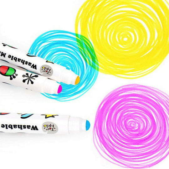 JarMelo Baby Roo Waschbare Zeichenmarker Dicke Set 12Stück