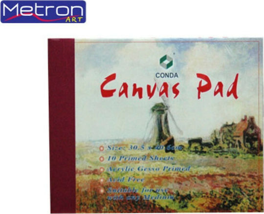 Metron Sketch Pad Sketchbook with Canvas Sheets 30x40cm 10 sheets