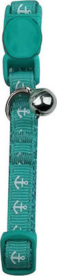 Pawise Cat Collar με Κουδουνάκι Anchor 20 - 30cm Turquoise