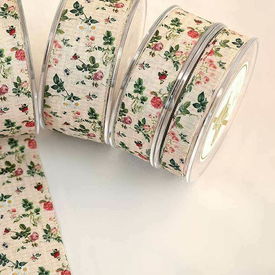 Iliadis Le Champagne material textil Panglică Floral 25metri cu lățime 25mm