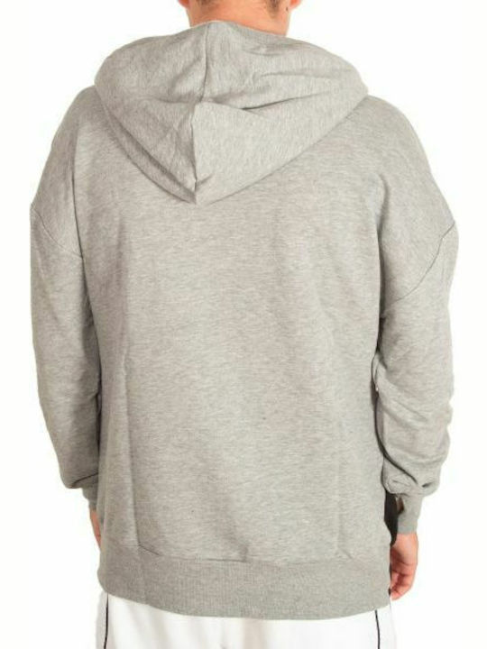 BodyTalk 1212-952225 Men's Sweatshirt with Hood and Pockets Gray / Brown / Burgundy 1212-952225-54680