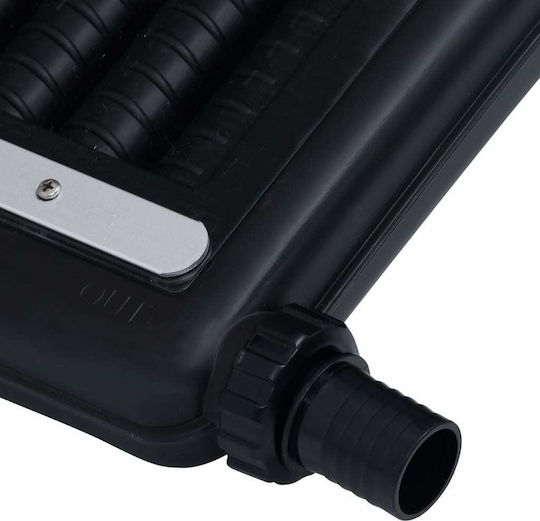 vidaXL Panou de Încălzire pentru Piscină din Aluminiu 110x65 cm Negru 2 buc