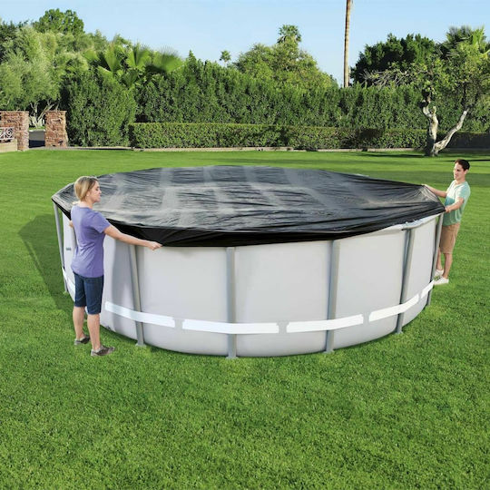 Bestway Sun Protective Round Pool Cover Flowclear Diameter 488cm 1pcs