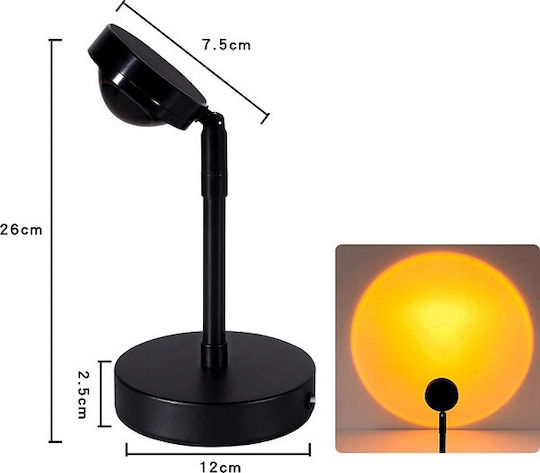 Projector Διακοσμητικό Φωτιστικό LED Θερμό Λευκό Sunset