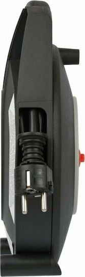 Brennenstuhl Vario Closed Type Extension Reel Cord 3 x 1.5mm²/10m Black