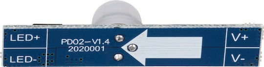 GloboStar LED Strip Accessory Mini Modular Sensor for Aluminum Profile DC 5-24V Max 144W 70697