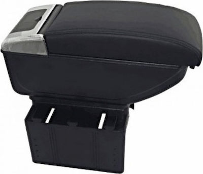 AC-485 Car Leather Armrest Universal with cup holder and ashtray Black