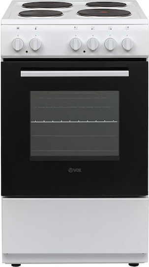 Vox Electronics EHB 5010 WG Готварска печка 55лт с емайлирани котлони Ш50см. White