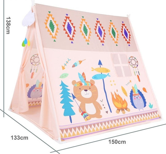 Blue Toys Детски шатър Индийски Индианци Бежов