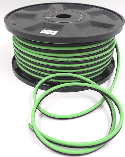 Conchord Ultra Flexible Car Audio Speaker Cable 1m Πράσινο