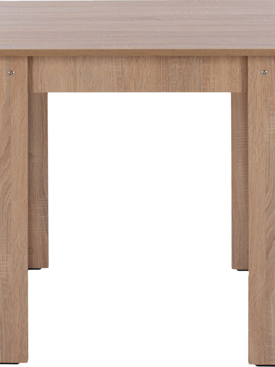 Kelvin Table Kitchen Wooden Sonama Oak 80x80x77cm