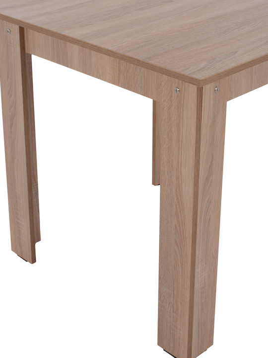 Τραπέζι Κουζίνας Ξύλινο Sonama Oak 80x80x77εκ.