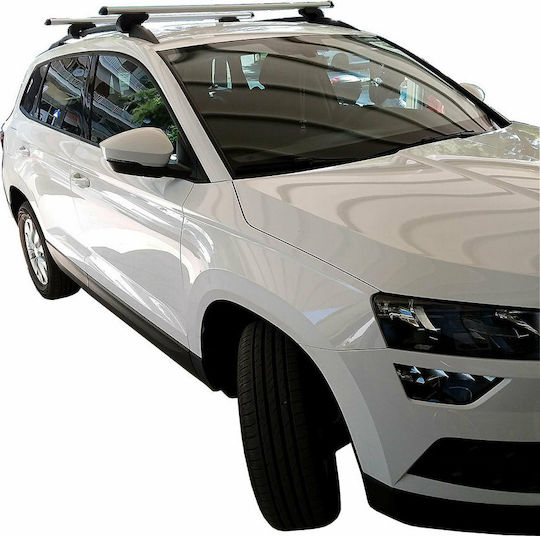 Menabo Aluminum Car Roof Bars for Skoda Karoq Set with Roof Rack Legs M.P.SKAROQ.01