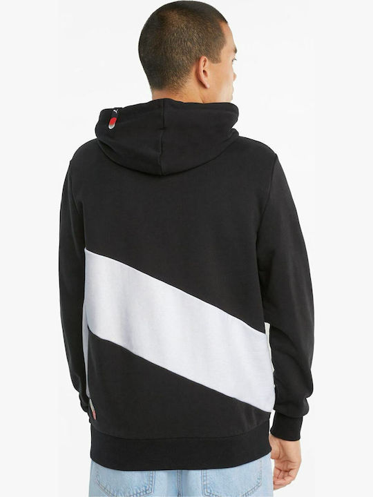 PUMA Φούτερ Μαύρο με Κουκούλα
