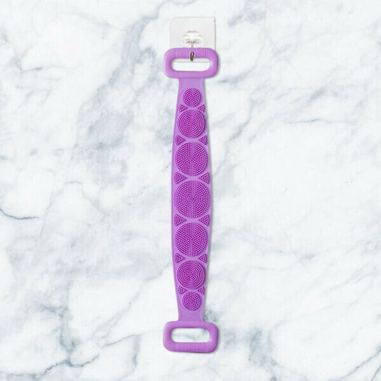 GlobalExpress Back Brush Scrubber for Exfoliating Lila 1 Piece