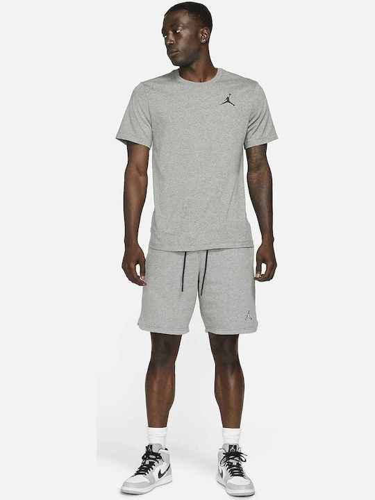 Essentials Men's Athletic Shorts Carbon Heather / White