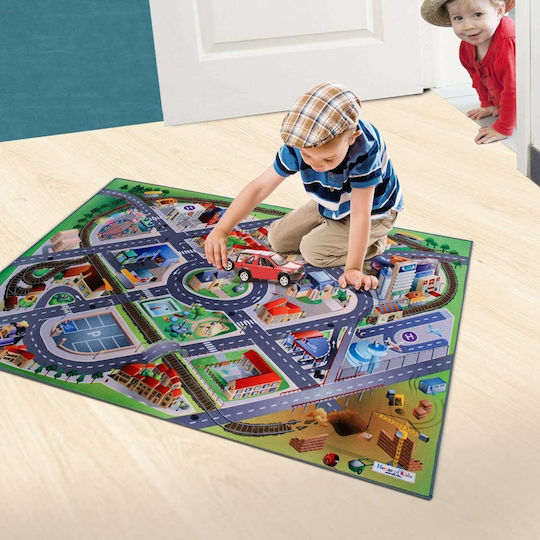 Primaflor Police Spielmatte Straße Grün 70x80cm