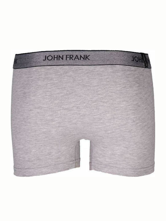 John Frank Essentials Herren Boxershorts Light Grey 1Packung