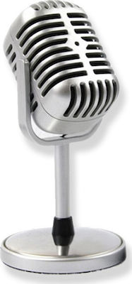 3.5mm Microphone Kubite K19 Desktop in Silver Color