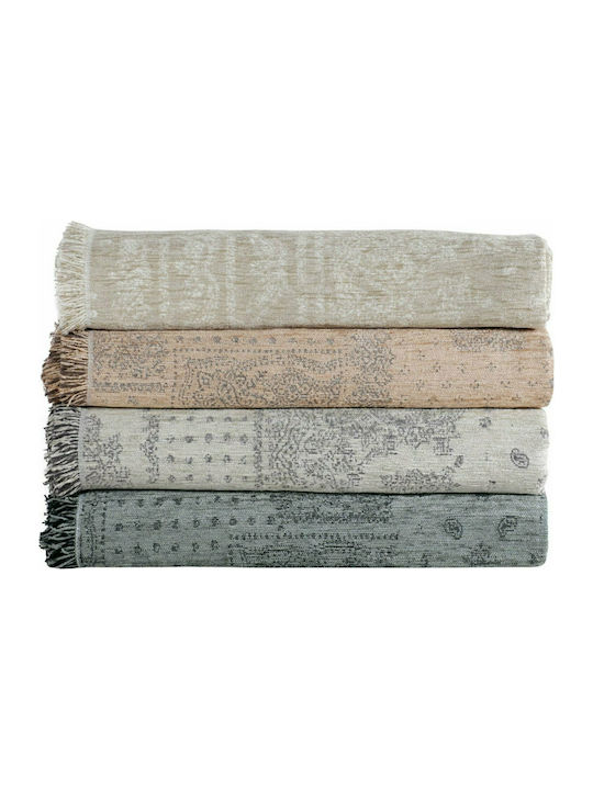 Das Home 0178 Sofa Throw Chenille 180x250cm Salmon
