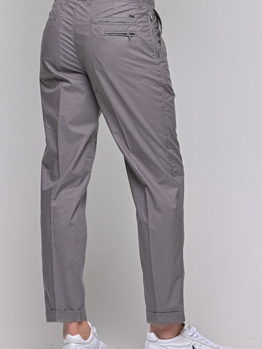 Emporio Armani Men's Trousers Chino in Regular Fit Gray