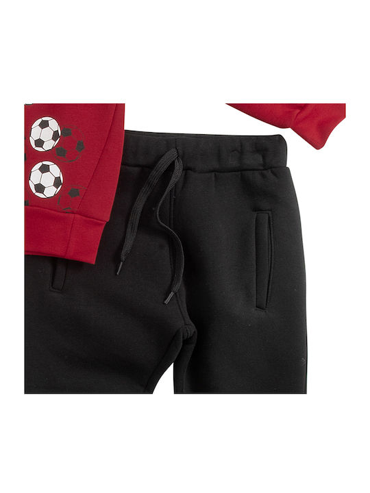 Funky Kids Sweatpants Set Red 2pcs