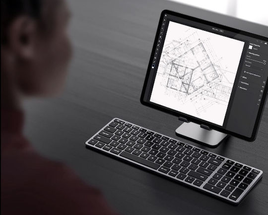 Satechi Slim X2 Kabellos Bluetooth Nur Tastatur Englisch US Gray