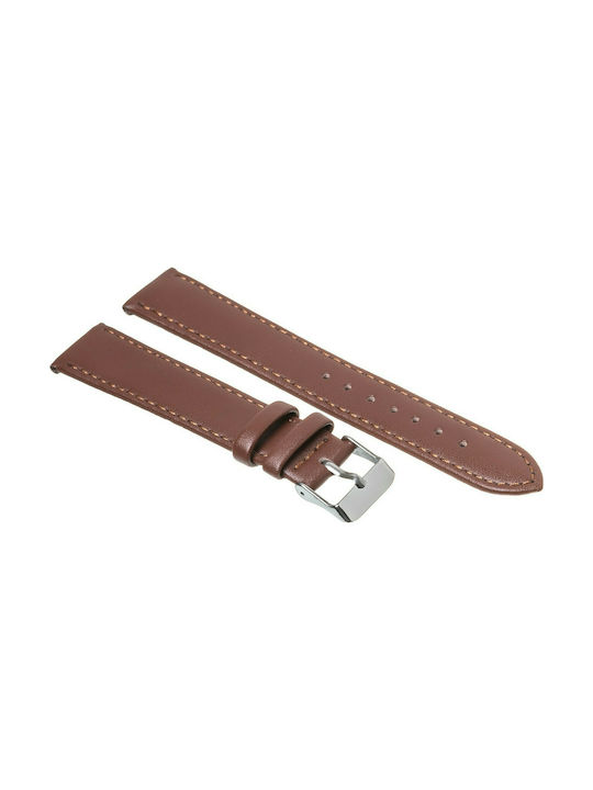 Tzevelion ART1266 Leather Strap Brown 22mm