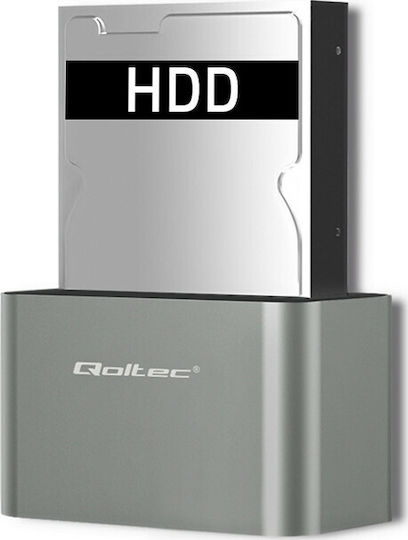Qoltec Docking Station Stație de andocare pentru Hard Disk SATA 2.5" / 3.5" cu conectivitate USB 3.0 (50315)