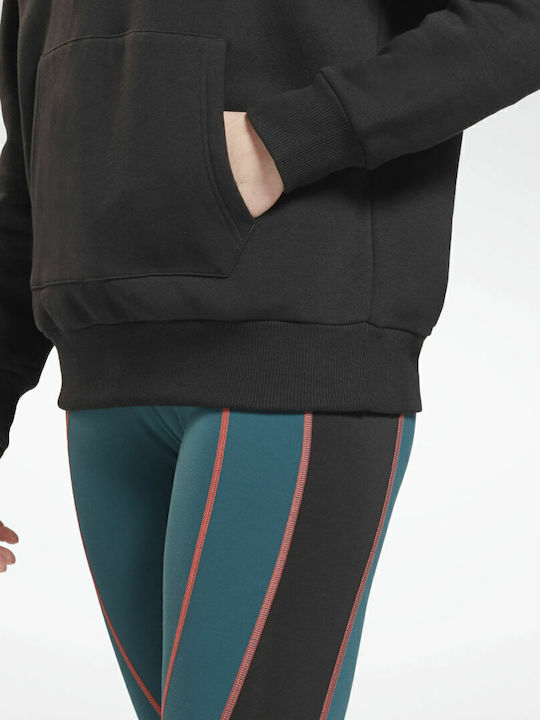 Identity Lang Damen Sweatshirt Kapuzen Schwarz