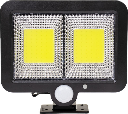 GloboStar Στεγανός Ηλιακός Προβολέας LED 25W Ψυχρό Λευκό 6000K με Αισθητήρα Κίνησης και Φωτοκύτταρο IP65