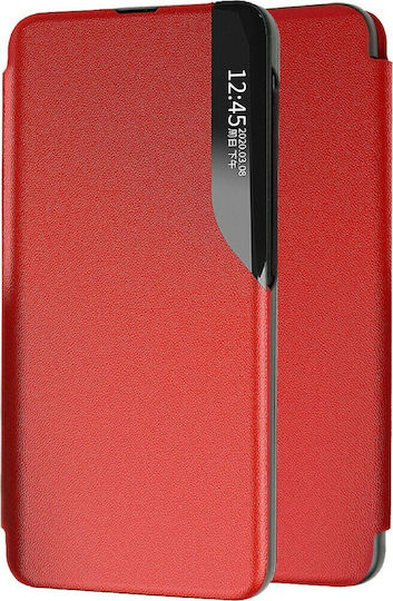 Ancus Smart Flip Book Synthetic Leather Red (Galaxy S21) 84348