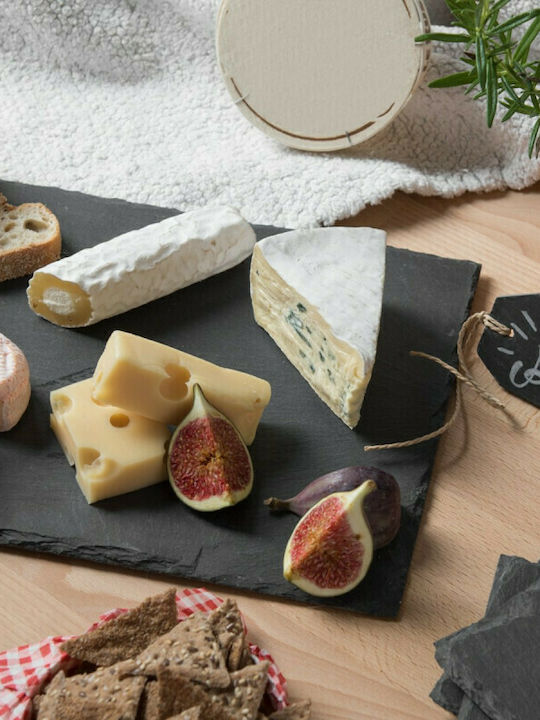 Navaris Stone Serving Platter with Coaster 8pcs