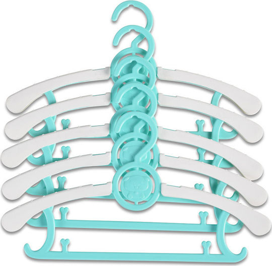 Cangaroo Trendy Child Clothes Hanger Green 108696 5pcs