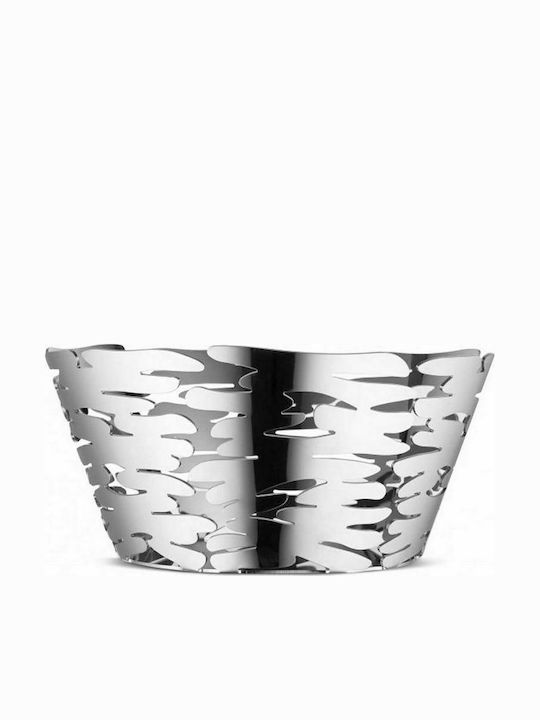 Alessi Barket Fruit Bowl Inox Silver 21x21x10cm