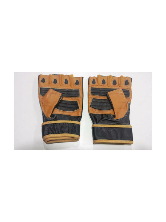 Body One Body One Men's Gym Gloves Μαύρα/Μπεζ