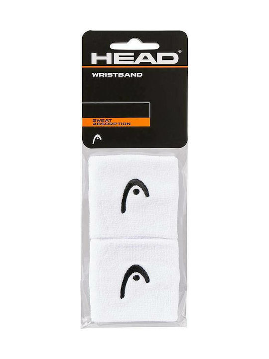 Head 2.5 Athletic Wristbands White